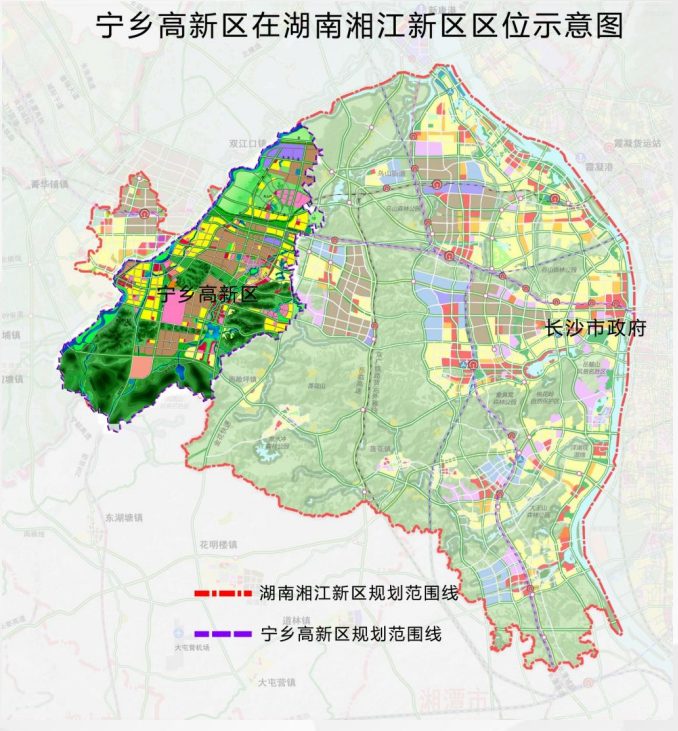 宁乡6大片区规划图图片